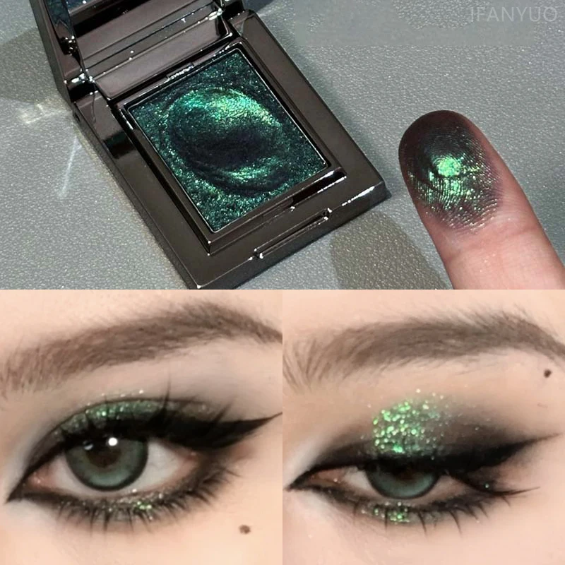 Chameleon Eyeshadow Palette Fine Easy-To-Apply Sparkling Pearlescent Mashed Potato Eye Shadow Brightening Makeup