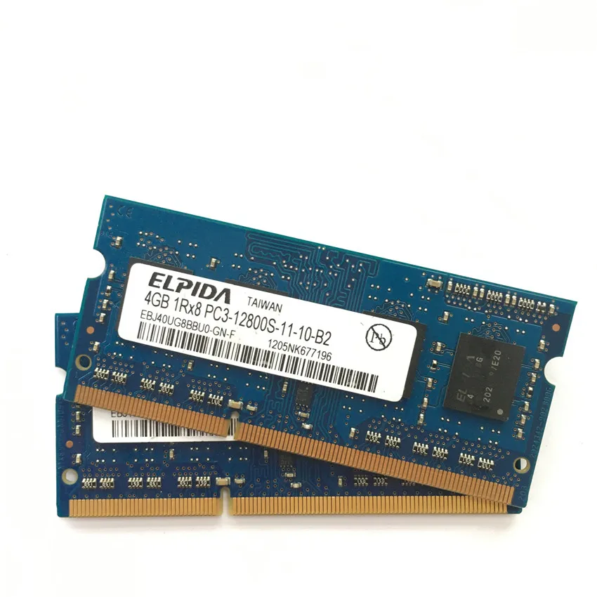 Laptop Memory Module Laptop Ram Memory Notebook Ram Memory ELPIDA 4GB 8GB 1600Mhz DDR3 SODIMM