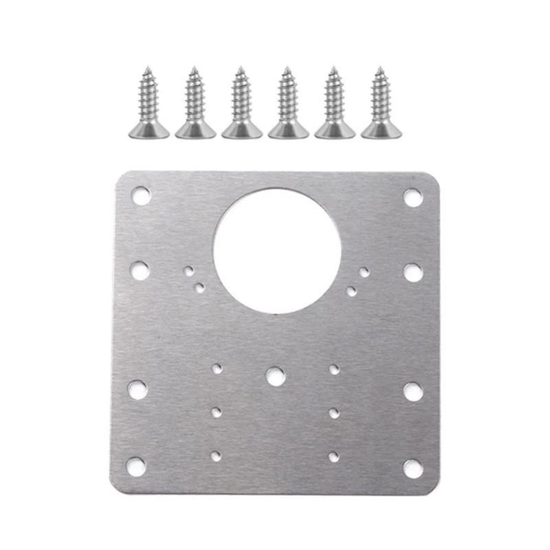 Cabinet Hinge Repair Plate with Mounting Screws Stainless Steel Hinge Tools Dropshipping