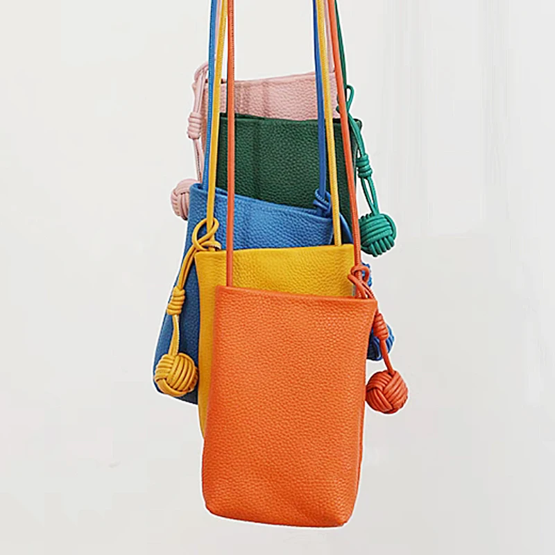 Handmade Luxury PU Leather Weave Ball Pendant - Fashionable Handbag Decoration Wholesale Gift