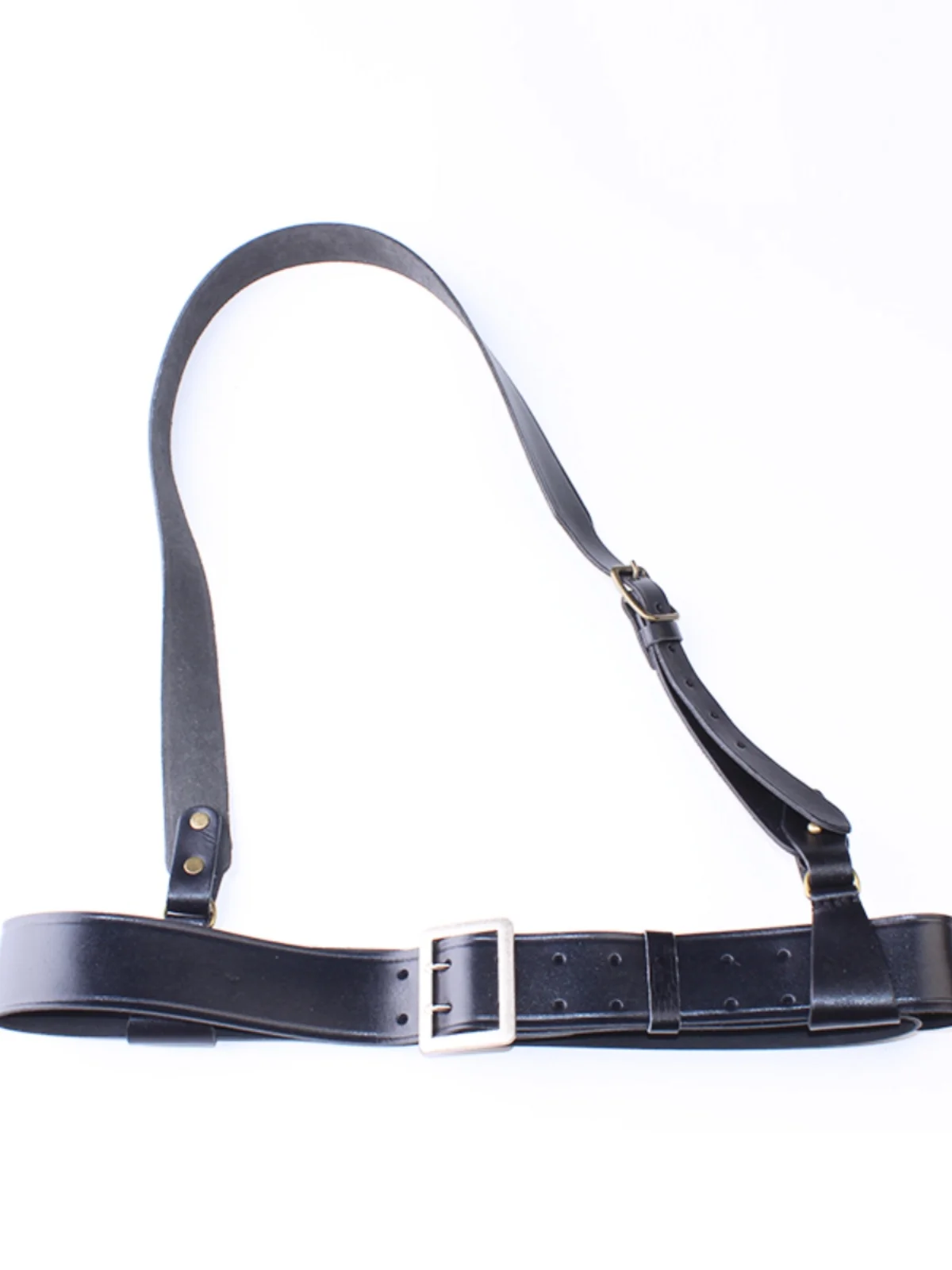 Hook & Loop 20mm TRIOMPHE Logo Square Adjustable Belt Tan Calfskin Ghw
