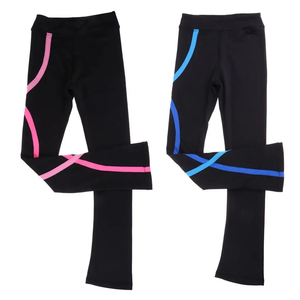 Girls Ice Figure Skating Pants Trousers Training Leggings Tights for Girls