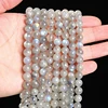 3A Natural Gray Moonstone Irisation Shiny Labradorite Fine Gems 4 6 8 10mm For Jewelry Making Diy Necklace Bracelet Accessory 6