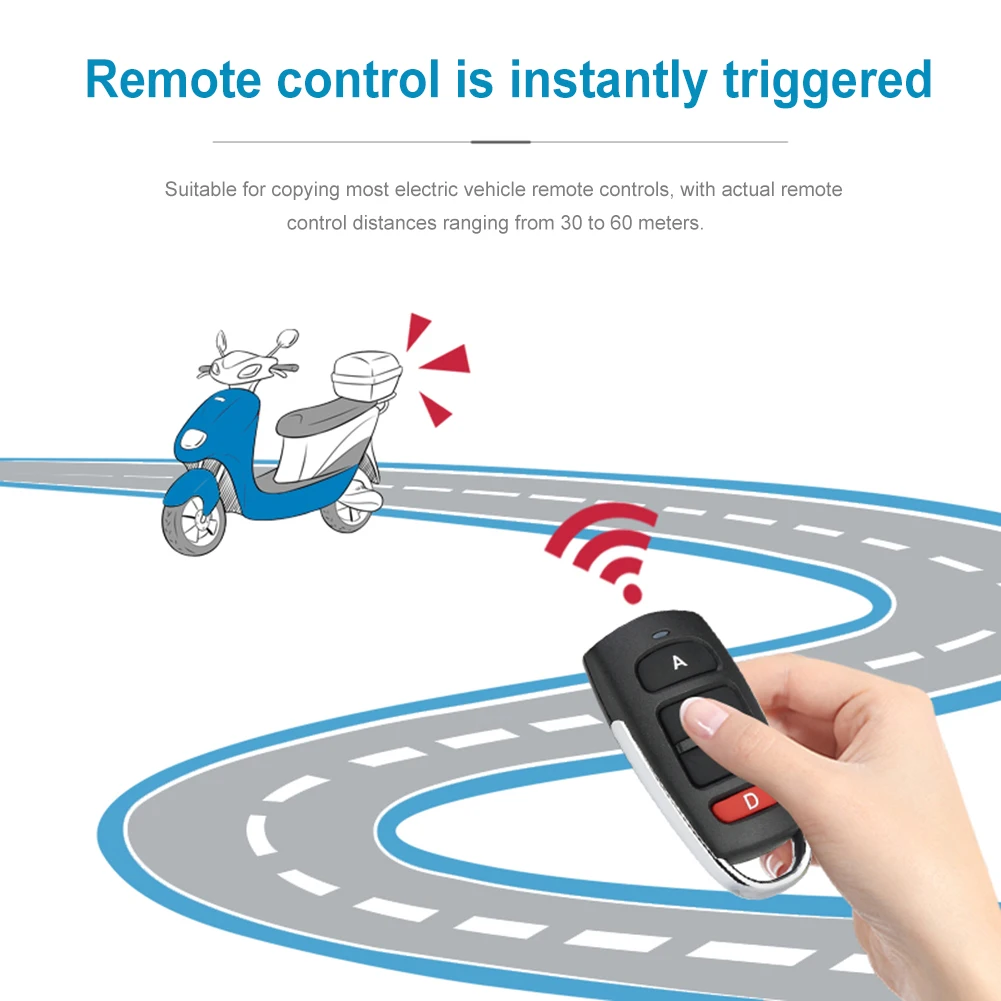 315MHz/433MHz Remote Control Duplicator Replacement Garage Door Gate Opener Fixed Learning Code Key Duplicator for Electric Gate