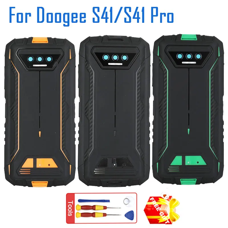 

Новинка, оригинальная крышка батарейного отсека DOOGEE S41 Pro, задняя крышка, стеклянная крышка объектива камеры для смартфона DOOGEE S41 S41 Pro