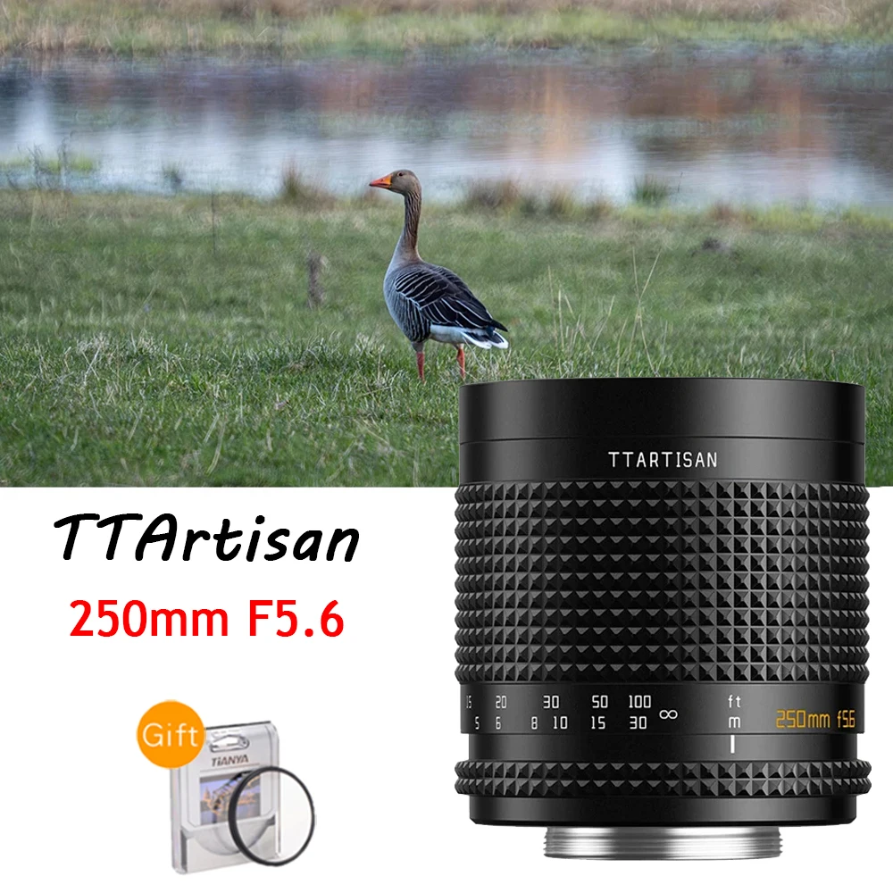 TTArtisan 250 мм F5.6 полная Рамка объектив Refelx ручное Мыльное мыло Bokeh для M42 крепление для фотографий