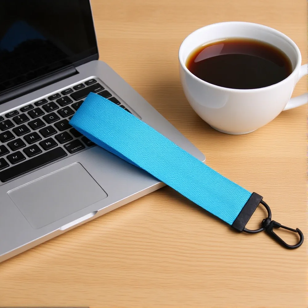 Solid Color Webbing Keychain Phone Lanyard Keychain Schoolbag Car Key Chain Bag Pendant Jewelry DIY Accessories Ribbon Gift