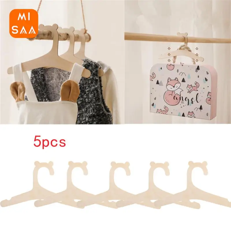 Cintres en bois pour vêtements, 5 pièces, bricolage créatif pour vêtements,  serviette de bain, manteau, décoration Durable de la maison, chambre  d'enfant - AliExpress