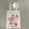 Promotional Personalized Canvas Bags Printed with logo 100pcs/lot Reusable Shopping Cotton Tote Bags Custom Logo Wholesale 6