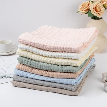 100cm * 100cm Baby ricevi coperta per neonato mussola di cotone Swaddle coperta biancheria da letto asciugamano da bagno per neonati articoli per bambini madre bambini