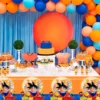 Drangon Ball  Birthday Party Supplies-Drangon Ball Tablecloth,3pcs Drangon Ball Table Cover 42.5"x70.8",for Boys Kids party. 2