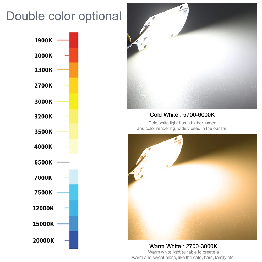 COB 칩 LED 램프 220V 10W 20W 30W 50W 스마트 IC 필요 없음 드라이버 Lampada LED 전구 램프 홍수 빛 스포트라이트 Diy 조명