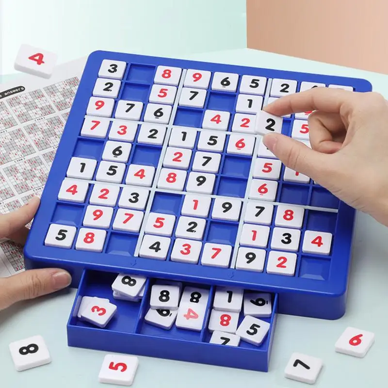 Montessori Educational Toy Sudoku Puzzles Game For Children Math Brain Teaser Toys Number Thinking Game Birthday Gifts 4
