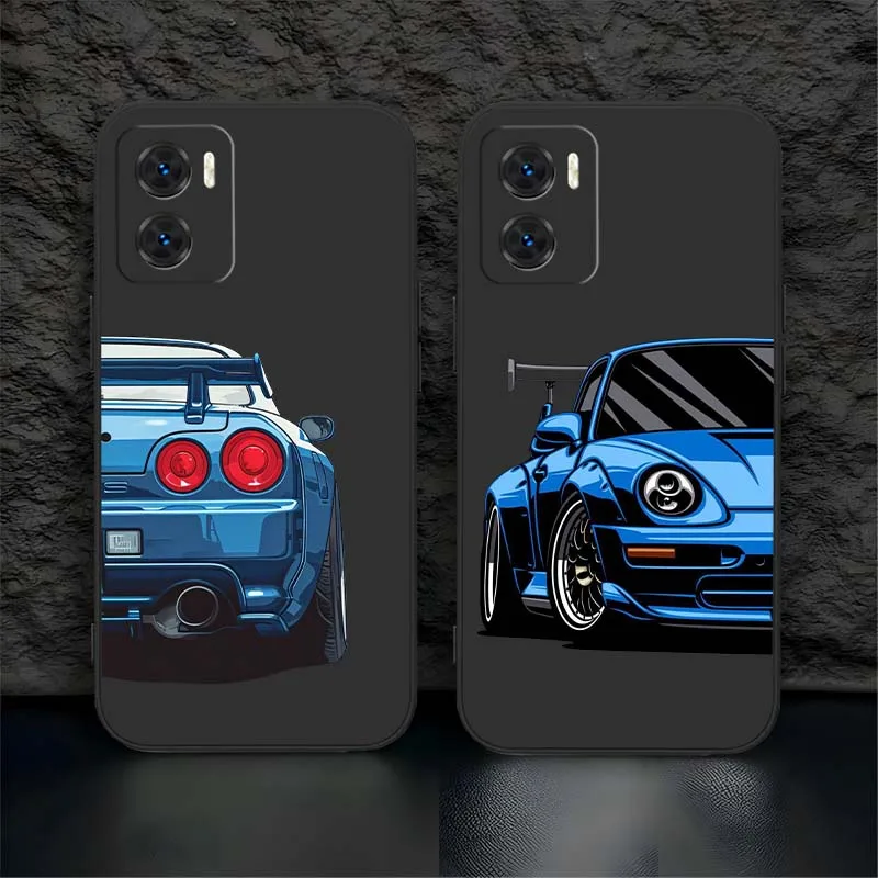 Cartoon Creative Car Liquid Phone Case Cover