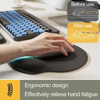 Mouse Pad EVA Support Wristband Gaming Mousepad Mice Mat Non Slip Gaming Mice Mat Soft Mousepad For Desktop PC Laptop Computer