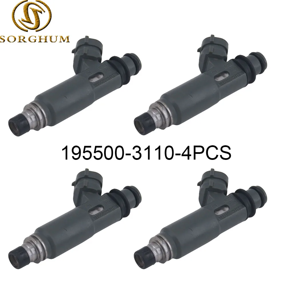 

4PCS 195500-3110 1955003110 195500 3110 Fuel Injector For Mazda 323 F BG Bj 94 Protege 1.5L 1.6L 1997-2003