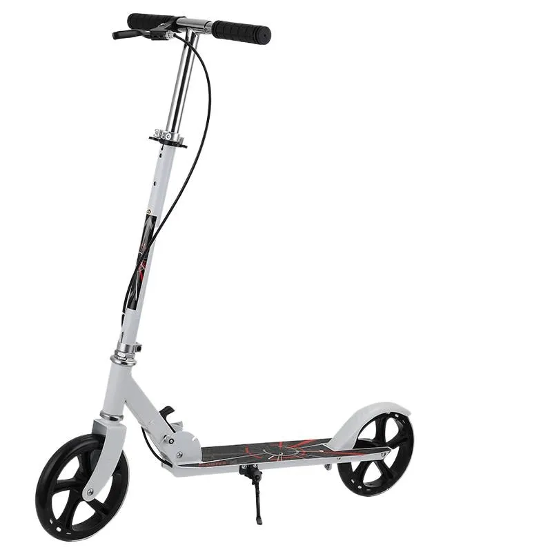 Portable Foldable 2 Wheel Hand Brake Outdoor Urban Campus Transportation Skateboard New Youngsters Non-electric Kick Scooter