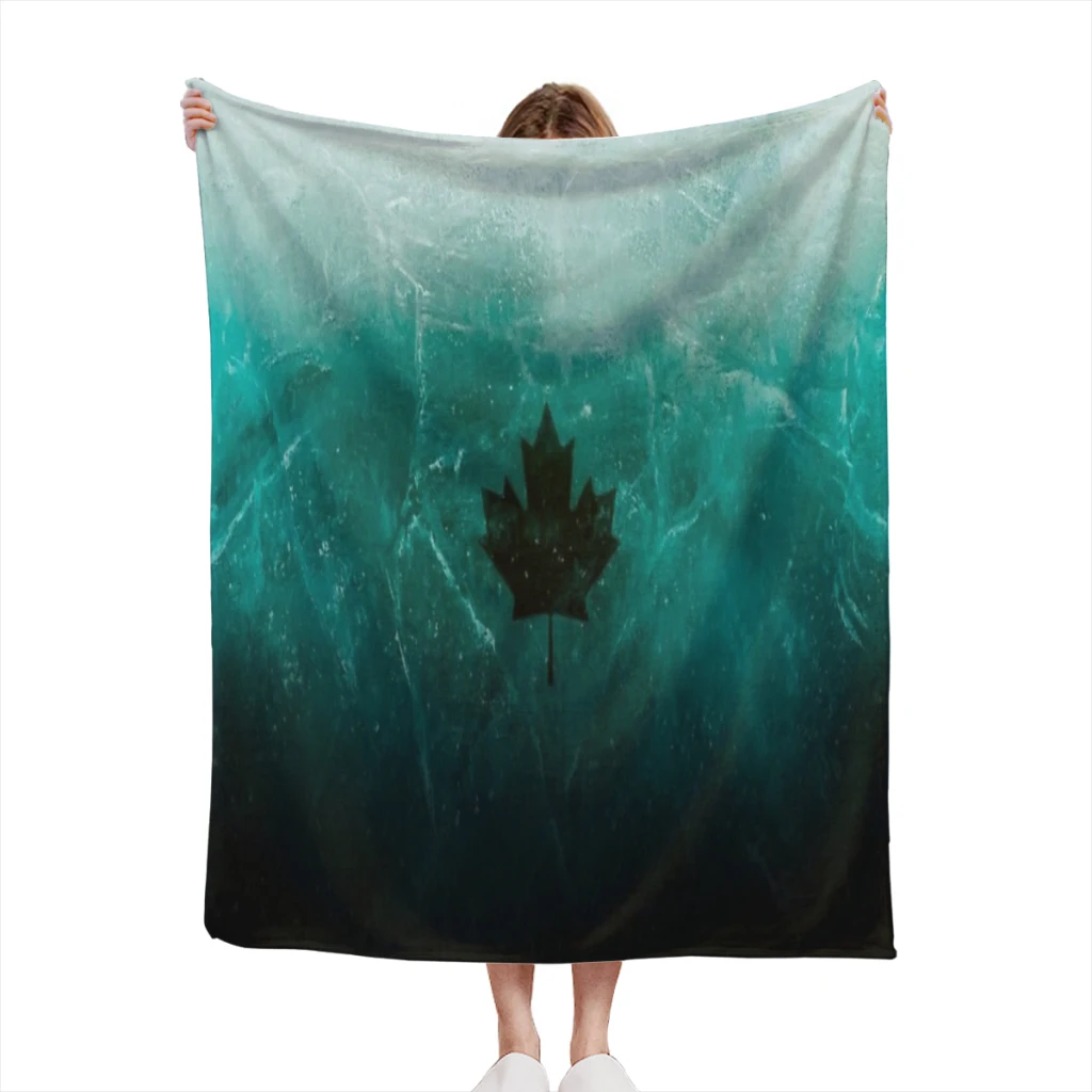 black ice design Thin Blanket Soft comforter sets throw for Couch Warm Flannel Blankets Bedroom Summer Blanket