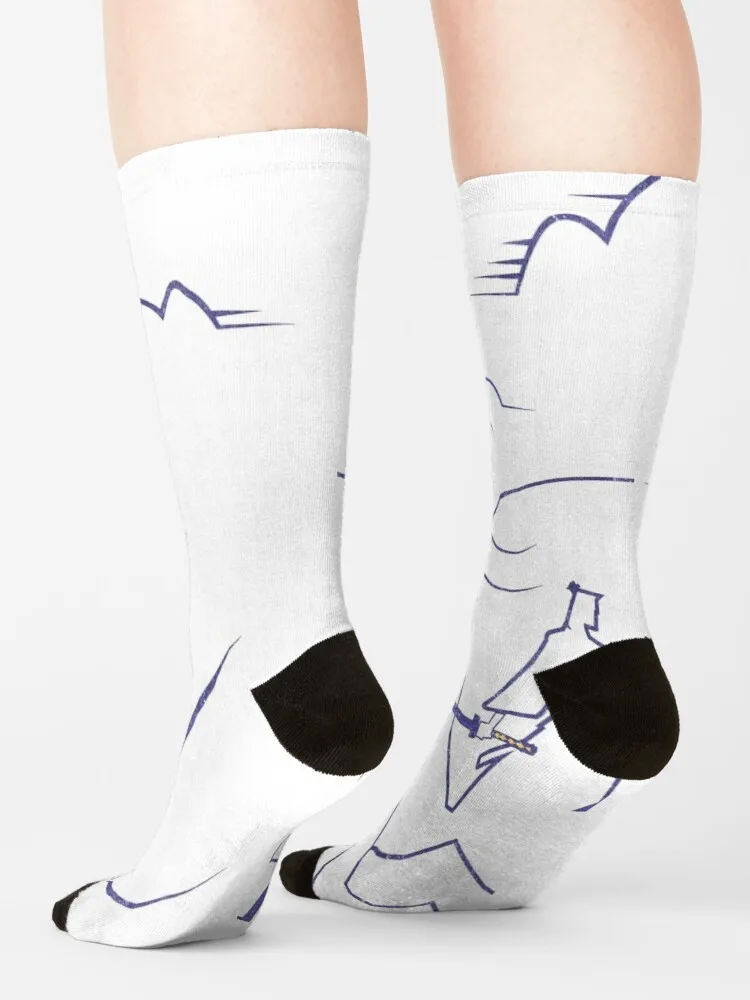 Samurai Jack & Aku Socks Men Cycling Socks