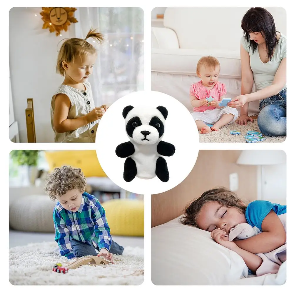 Plush Hand Puppets Creative Plush Finger Puppets Small Cartoon Animal Puppets Toys For Kids Toddler