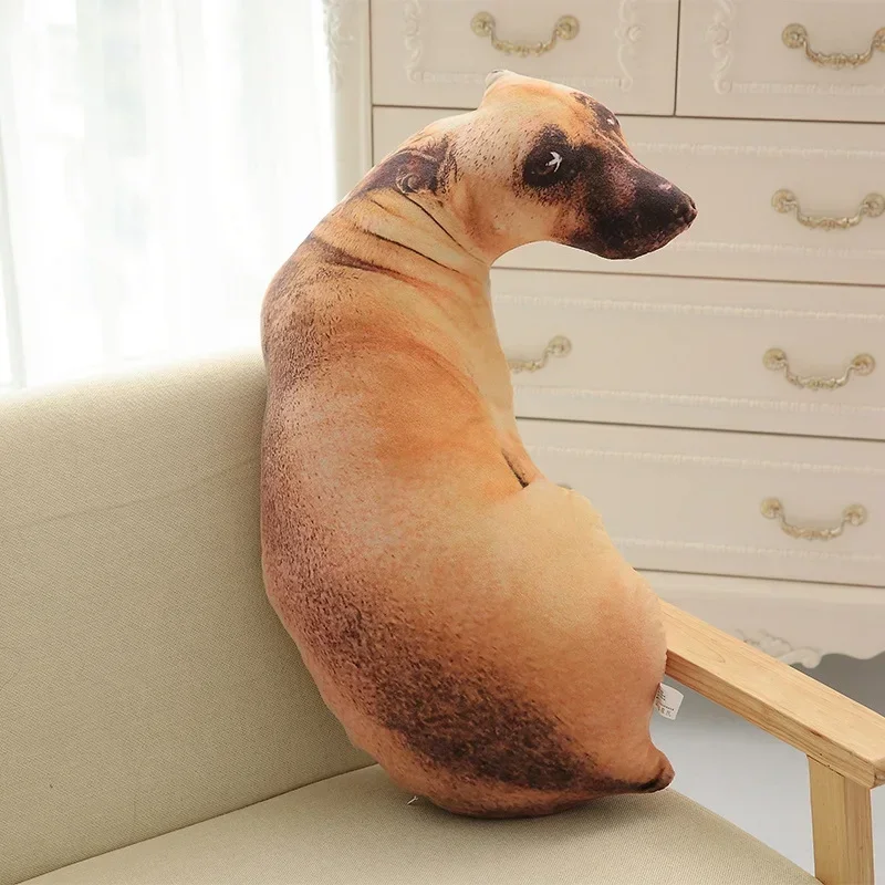 70/50cm 3D Dog Simulation Cushions Cute Lifelike Animal Funny Dog Cartoon Personality Cushion Printed Throw Pillows Home Decor 4