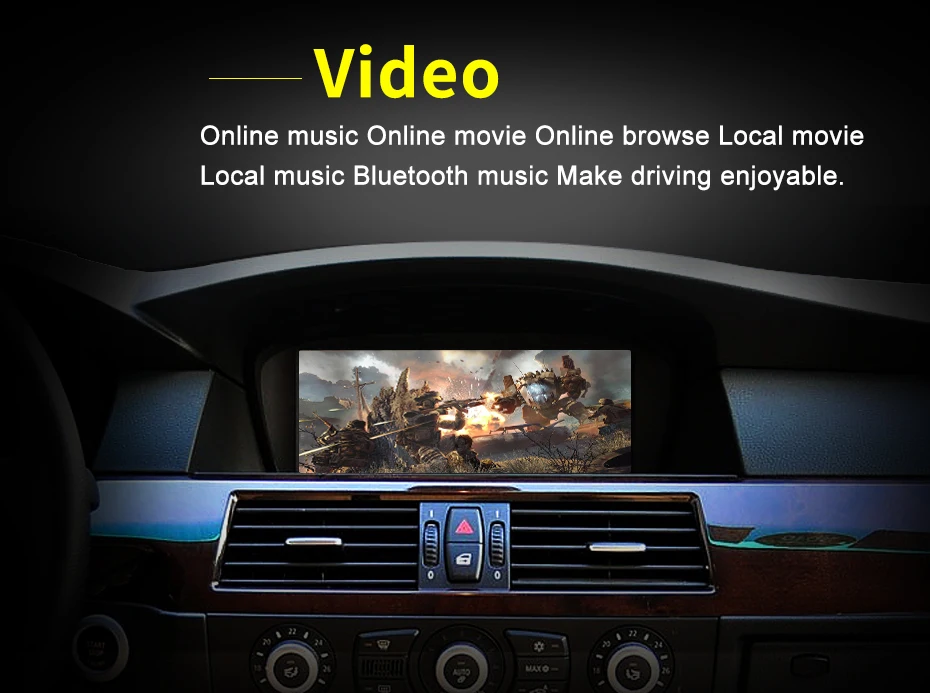 ID8 Car Android12 Car Bluetooth Carplay For BMW 3 Series E90 E91 5 Series E60 E6
