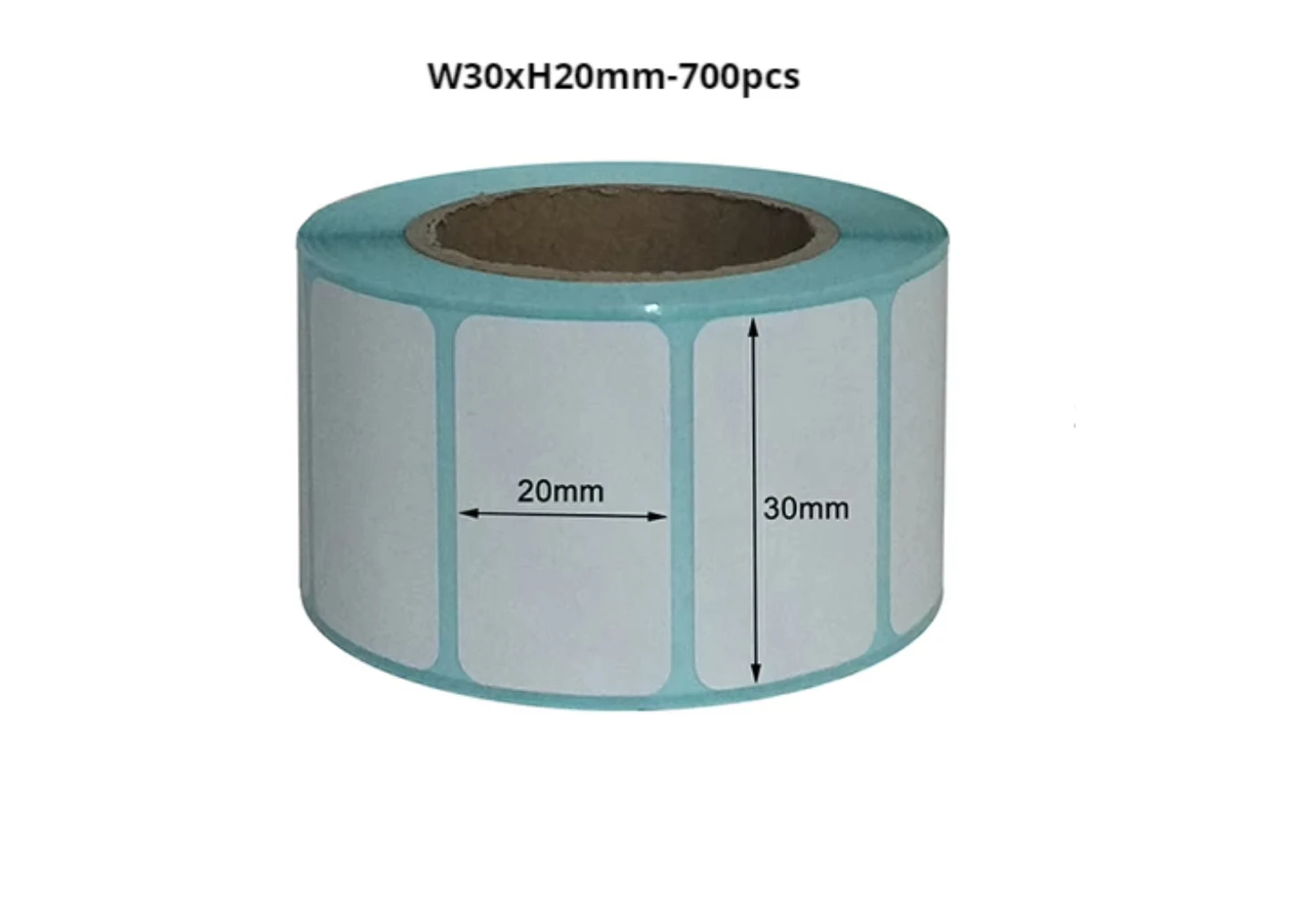 700개 W30xH20mm 흰색 바코드 주소 열전사 라벨 용지 롤 카본 필요 없음 홈 비즈니스 등을 위한 배송용