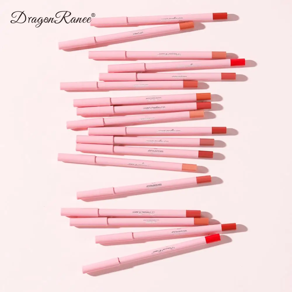 Velvet Matte Lip Liner Pencil Waterproof Lasting Plump Lipstick Natural Outline Lips Contour Line Makeup Lipliner Pen Cosmetic
