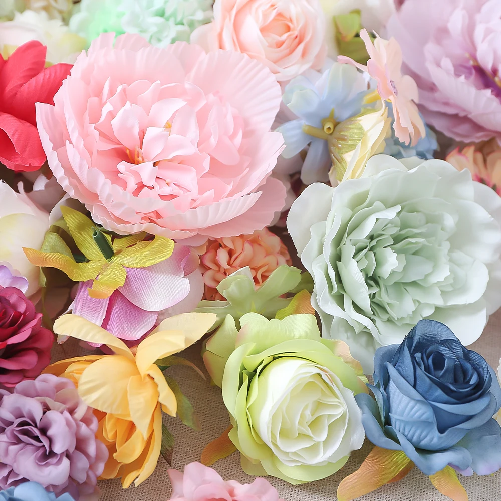 14 Stück künstliche Blumenköpfe, Rosen, künstliche Blumen für Zuhause, Raumdekoration, Garten, Hochzeit, Party, Dekoration, Outdoor, Handwerk, Geschenke, Ornament – Detail 3