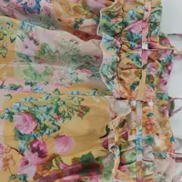 2024 Summer Holiday Bow Ruched Flower Print Suspenders Mini Dress Plus Size S-3XL Women Backless Lacing up Sling Beach Vestidos - Image 5