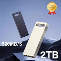 2TB Metal Flash Drive USB 3.0 High Speed Transfer Portable Mini U Disk Pen Drive 1TB 512GB Waterproof Disk SSD U Drive