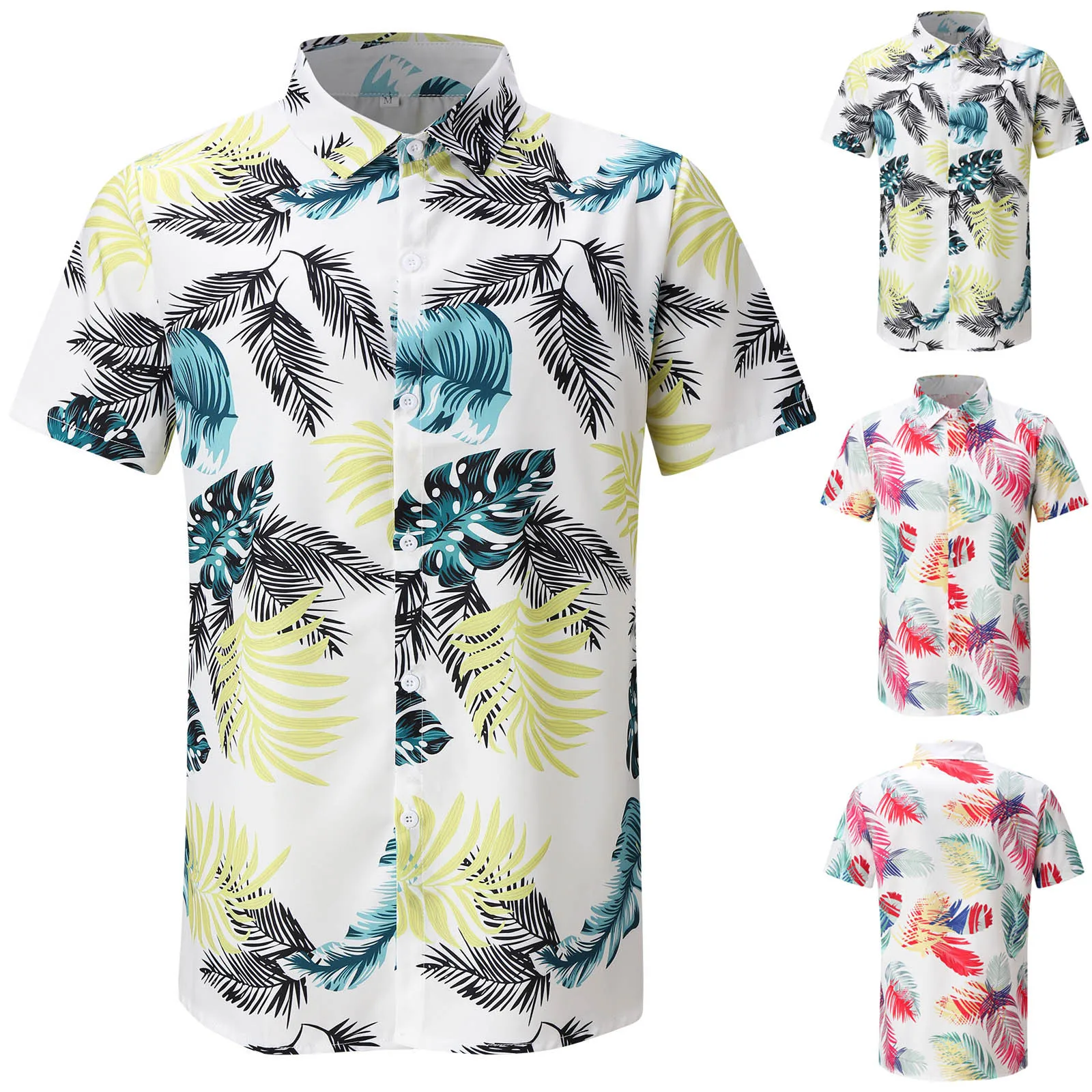 

Рубашка мужская с принтом, повседневный короткий топ с рукавами, Пляжная блуза, красивый кардиган, блузка, весна-лето