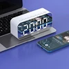 Desktop Alarm Clock Bluetooth wireless audio mini LED mirror digital clock mobile phone speaker stereo audio TF Card FM radio 1