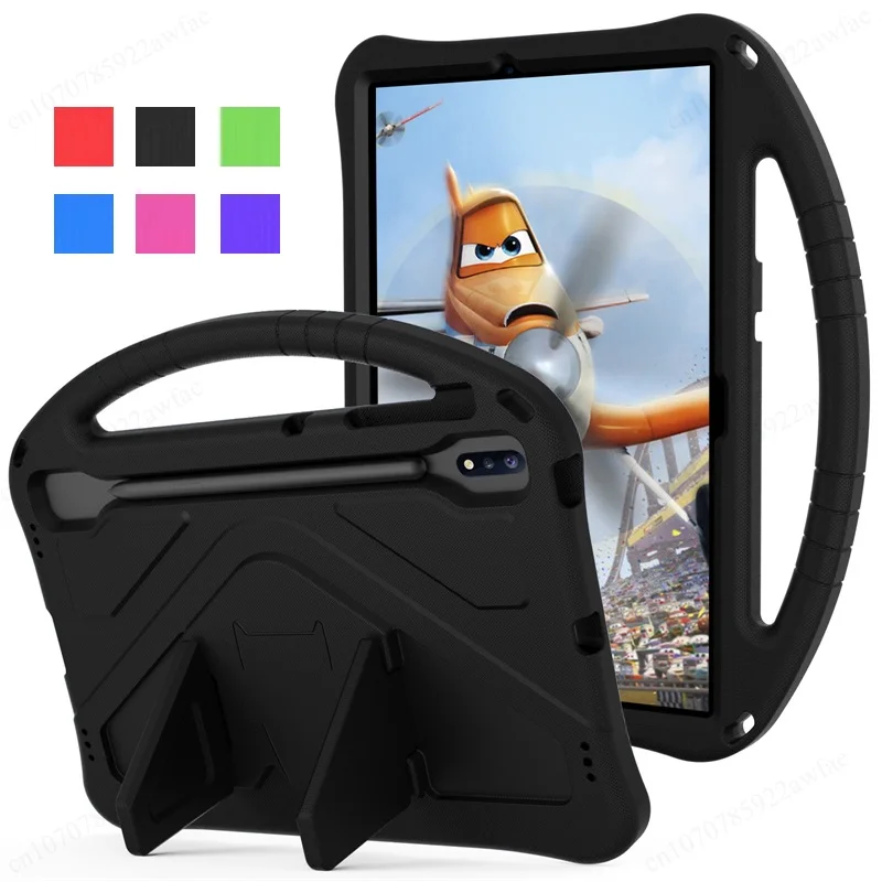 

For Samsung Galaxy Tab S9 Plus 12.4" Case 2023 SM-X810 EVA Kids Tablet Cover For Galaxy Tab S8 S7 Plus FE 12.4 inch Handle Cover