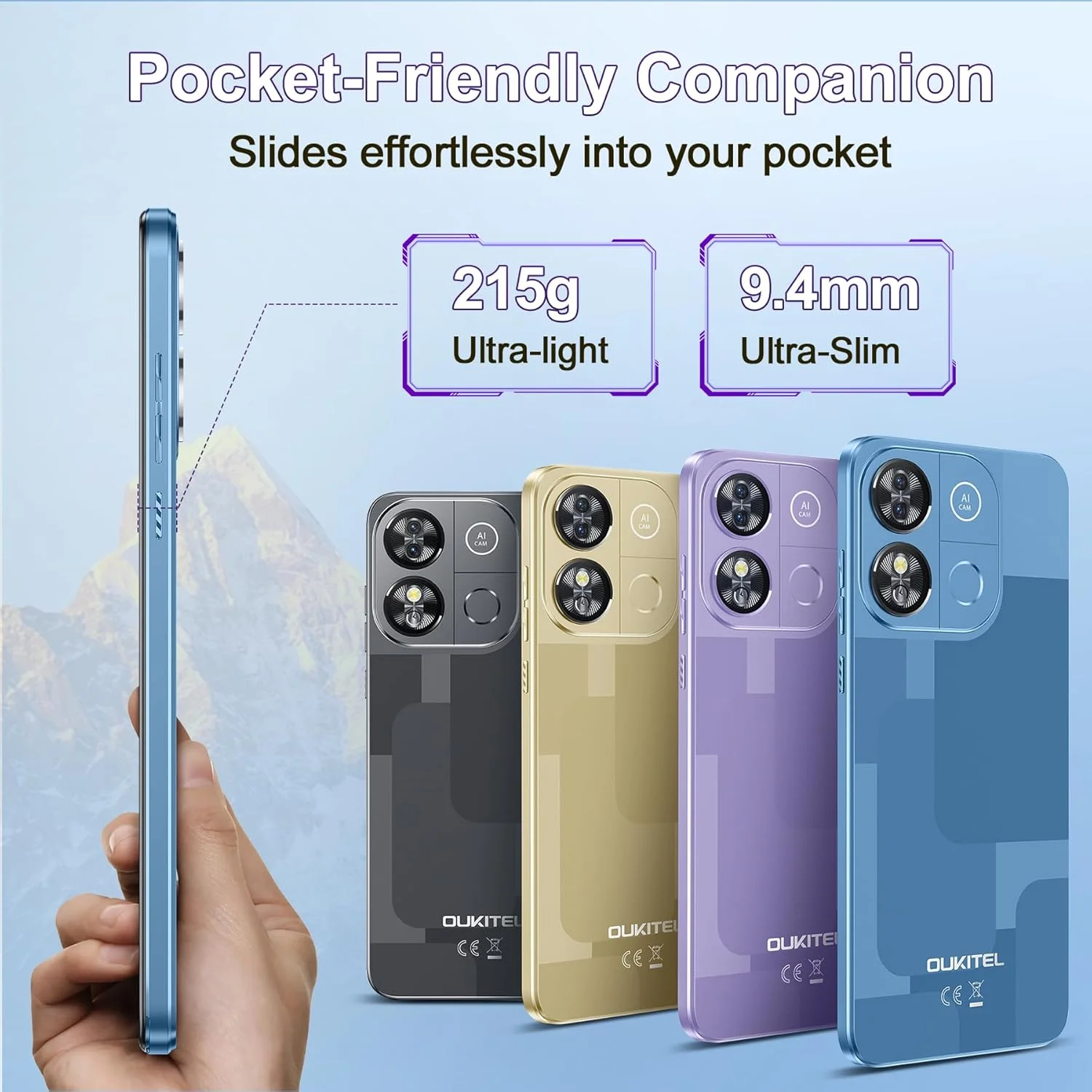OUKITEL C57 Pro 4G smartfon 16Go (4 + 12) RAM /128go ROM