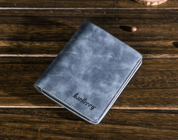 Men Genuine Leather Slim Wallet with Multi-Card Holder