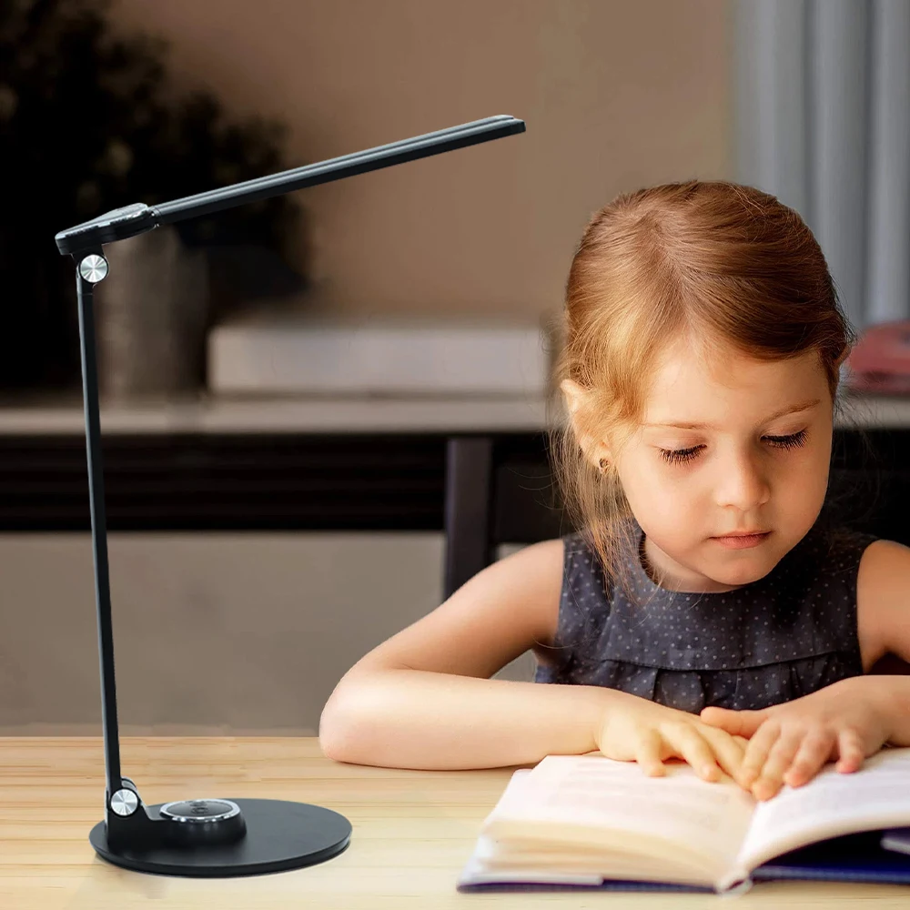 

LED Desk Lamp Dimmable Folding Table Lamp USB Charging LED Table LampEye Protect Study Business Light Table Lamp