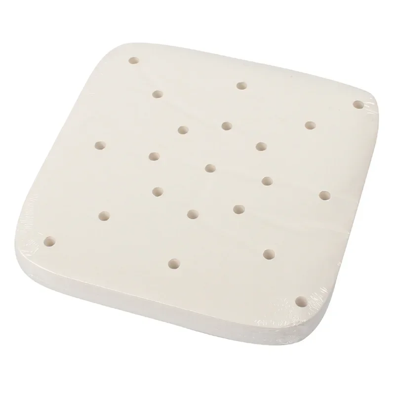 Air Fryer Paper 100pcs Air Fryer Paper Square Round Baking Mat Air Fryer Liners Disposable Perforated Parchment Steamer Baking Papers Sheets