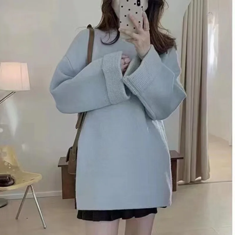 Women Knitted Sweater Dress Autumn Winter