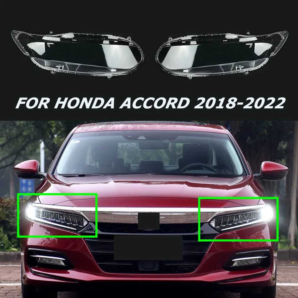 

Внешний абажур для крышки фары Honda Accord 2018-2022, аксессуары, сменный Прозрачный чехол для автомобиля