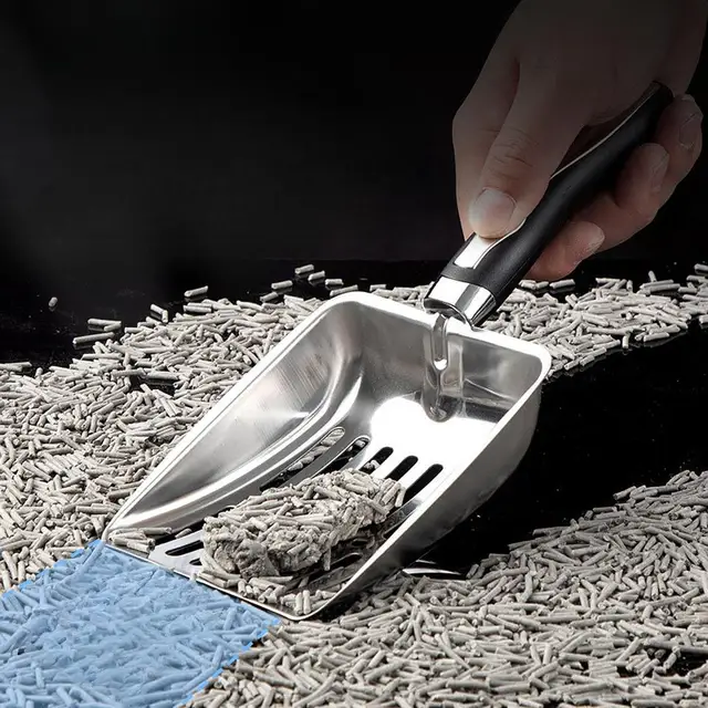 Stainless Steel Cat Litter Scoop Kitty Scooper for Pets Supplies Rabbits 4