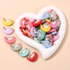 10Pcs Food Grade Silicone Beads 21x29mm Cartoon Animal Moon Beads For Nursing Chew Toy DIY Pacifier Chain Necklace Accessory 1