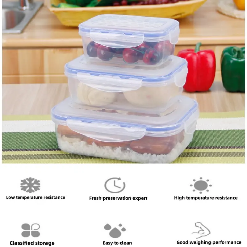 Mouliraty Bento Boxes Lunch Box Airtight Crisper Refrigerator