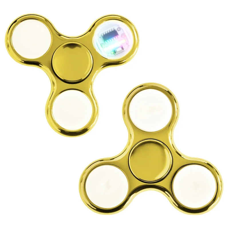 Rainbow LED Glowing Fidget Spinner - Stress and Anxiety Relief Toy