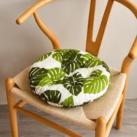 Round Retro Plaid Geometry Print Chair Cushions Chair Pad 40/45cm Home Decorations Bedroom Office Supplies Indoor Outdoor Garden 6