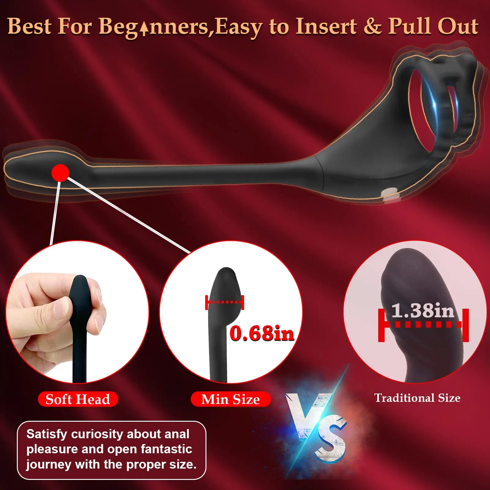 Penis Cock Ring Anal Sex Toy Cock Ring Prostate Vibrator For Men APP Wireless 10 Mode