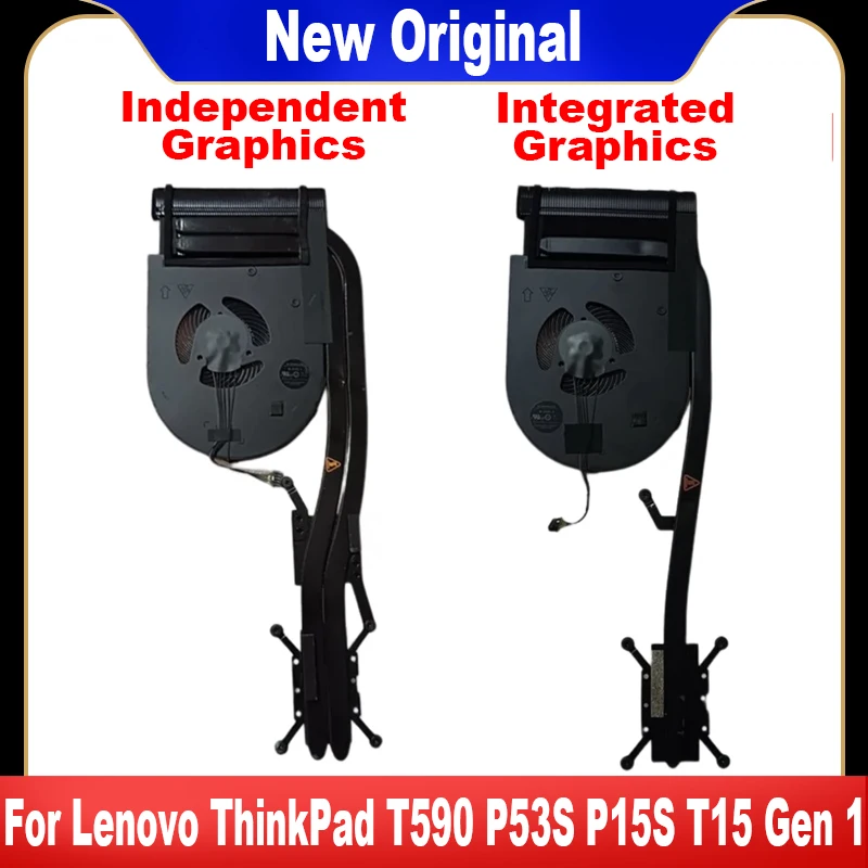 Новый оригинальный радиатор для Lenovo ThinkPad T590 P53S P15S T15 Gen 1 Вентилятор охлаждения 01193 yu01yu192 01YU194 01YU195 01YU196 01YU197