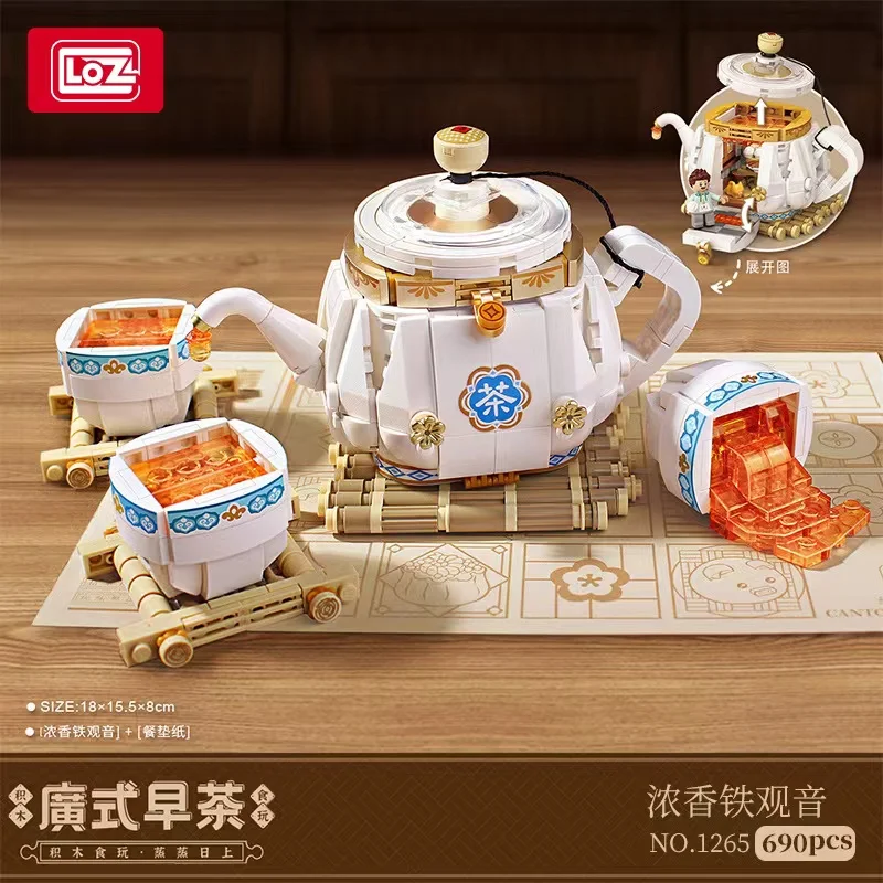 LOZ mini Blocks Building Bricks Toys Puzzle Teens Gift Chinese Food  Dim Sum Home Decor 1260 1261 1262 1263 1264 1265 1266 1267 images - 6