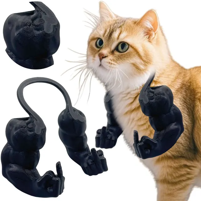 Creative Cat Muscle Arm 3D Printing Realistic Cat Neck Arm with Muscle Funny Pet Cosplay Props Accessory Halloween Pet Supplies Creative Cat Muscle Arm 3D Printing Realistic Cat Neck Arm with Muscle Funny Pet Cosplay Props Accessory Halloween Pet Supplies