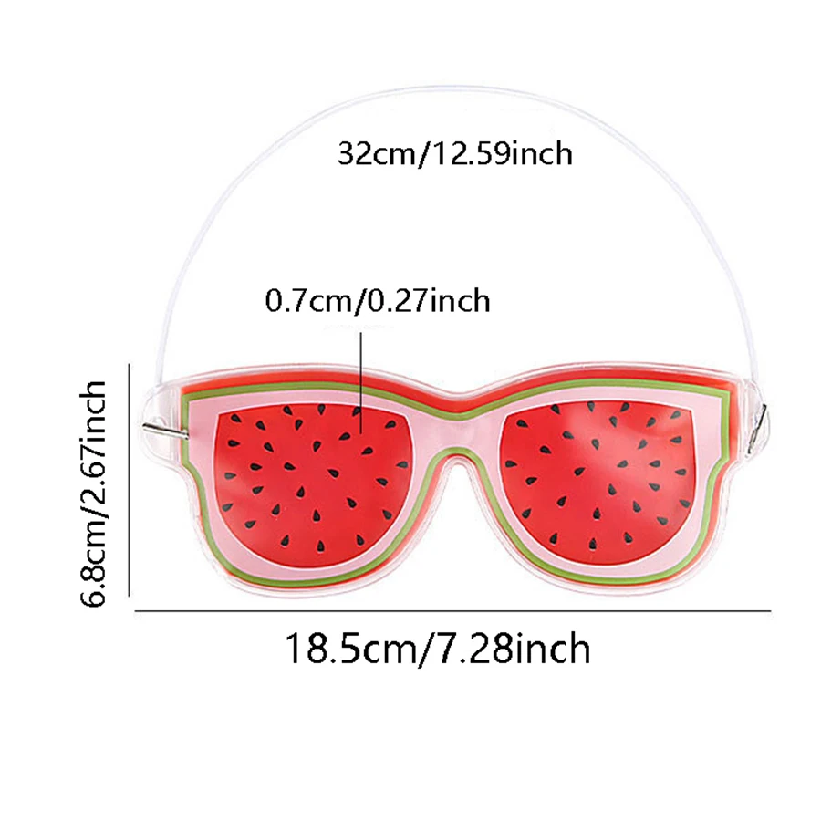 Description Picture 2 of item1Pc Summer Cold Fruit Ice Compress Eye Mask Soft Sleeping Gel Eye Patch Reusable Ice Pack For Women